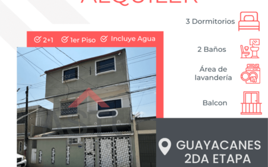 Se Alquila Departamento en Guayacanes 2da Etapa