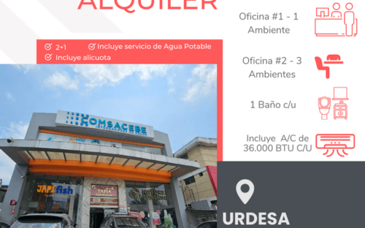 Se Alquilan Oficinas en Urdesa Av. Victor Emilio Estrada