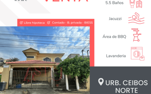 Se Vende Propiedad en Urb. Ceibos Norte