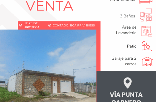 Se Vende Propiedad en Vía Punta Carnero
