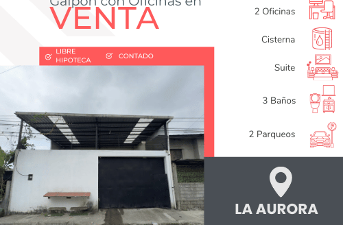 Se Vende Galpon con oficinas  sector la Aurora.