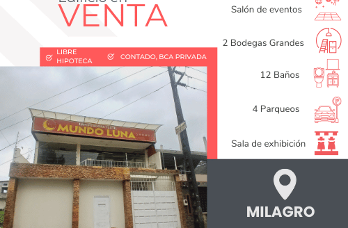 Se Vende Edificio en la Ciudad de  Milagro