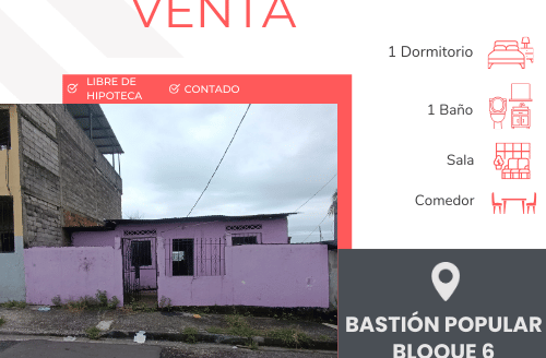 Se vende Propiedad en Bastión Popular  bloque 6