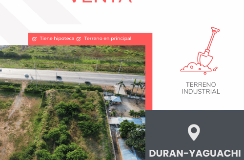 Se Vende Terreno Industrial en la Vía Duran Yaguachi