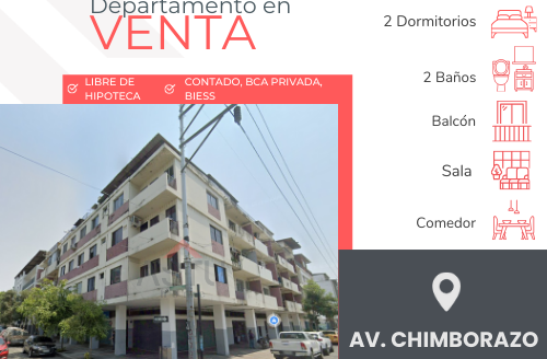 Se Vende Departamento en Condominio Portete. Av. Portete y Av. Chimborazo