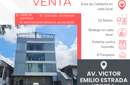 Se Vende Edificio en Urdesa Central – Av. Victor Emilio Estrada