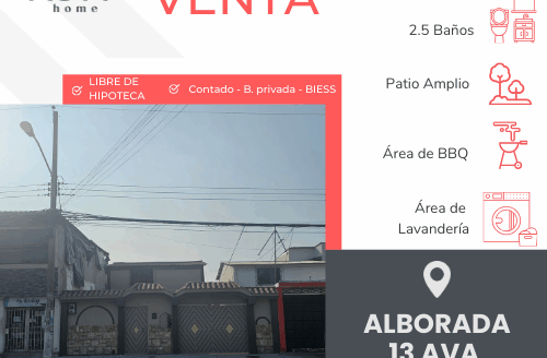 Se Vende Propiedad en Alborada 13ava