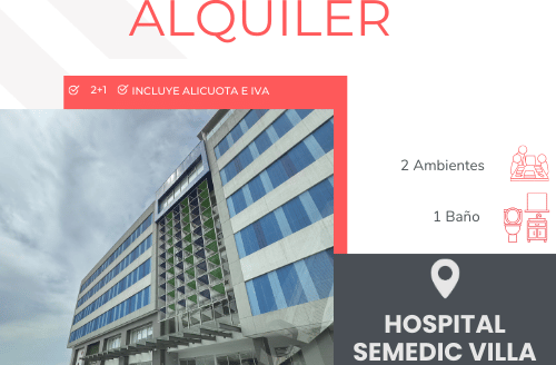 Se alquila Consultorio Medico en Semedic de Villa Club