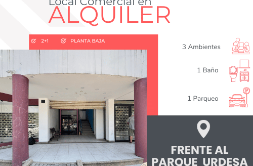 Se alquila Local Comercial Frente al parque de Urdesa