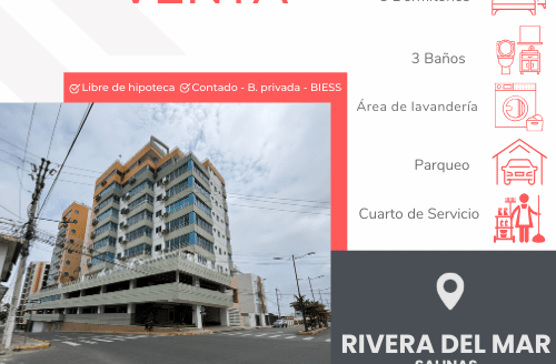 Se Vende Departamento Amoblado en Rivera del Mar
