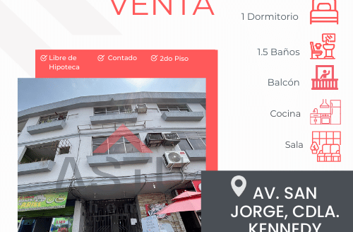 Se Vende Departamento en  la Av. San Jorge, Cdla.  Kennedy