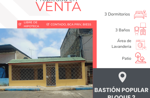 Se Vende Propiedad En Bastion Popular Bloque 2 en herradura Cerrada
