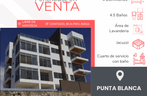 SE VENDE Penthouse en Punta Blanca