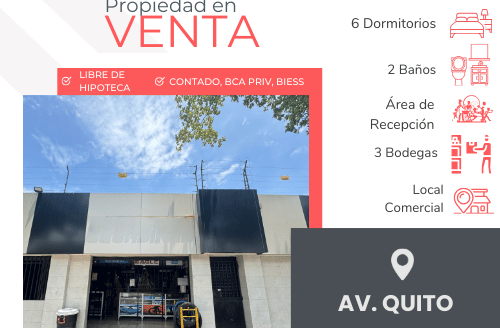 Se Vende Propiedad en Av Quito