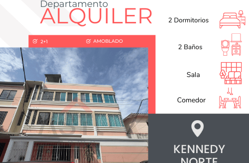 Se Alquila Departamento Amoblado en Kennedy Norte
