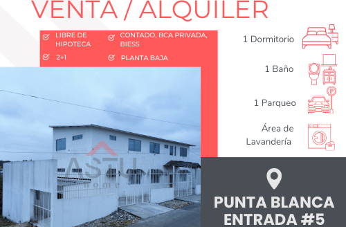 📍 Se vende / Alquila Suite en Punta Blanca Entrada #5