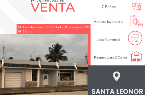 SE VENDE PROPIEDAD EN SANTA LEONOR – SECTOR EMPRESARIAL