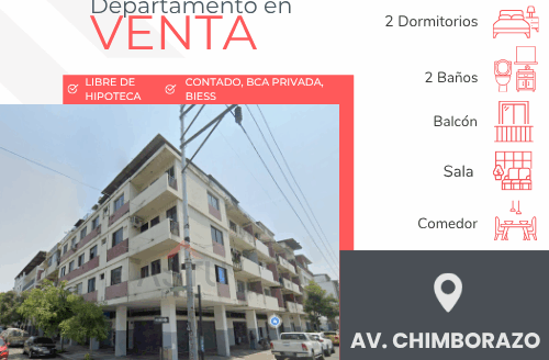 Se Vende Departamento en Condominio Portete. Av. Portete y Av. Chimborazo