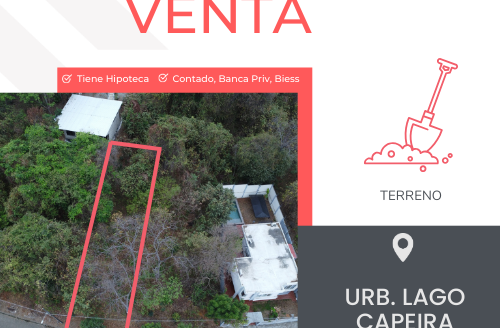 📍Se Vende Terreno Lago Capeira